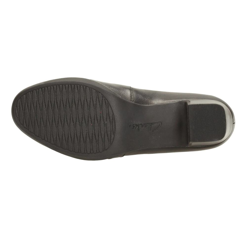 CLARKS WOMEN'S ROSALYN ADELE BLACK LEATHER - Picture 6 of 7